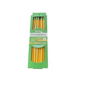 New Ticonderoga Kids Yellow Wood-Cased Pencils 24 Count